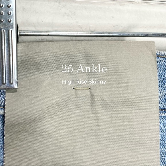 Everlane High Rise Skinny Ankle Jeans In Light Blue Wash 25 NWT - Picture 7 of 8